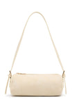Gannon Shoulder Bag Bone Faux Suede