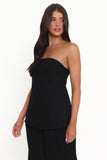 Rosemarie Strapless Top Black