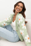 Daisy Cardigan Green