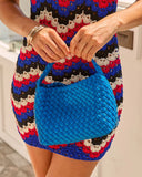 Fiah Textured Woven Vegan Leather Bag