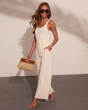 Daily Muse Drawstring Waist Jumpsuit