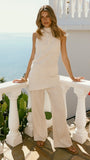 Clover Halter Top and Pants Set Oatmeal