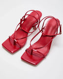 Verne Strappy Vegan Leather Heels