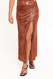 Emerie Sleeveless Metallic Maxi Bronze