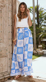 Avery Wide Leg Pants La Mer Blue