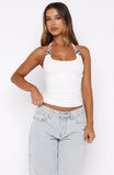 Shes Got You Halter Top White