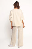 Ash Knitted Pants White