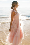 Floret Midi Dress Petal Pink