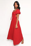 Theodora Maxi Dress Red