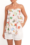 Sui Strapless Top Alfresco