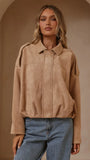 Leela Bomber Jacket Camel