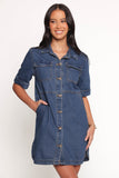 Fleming Shirt Mini Dress Denim