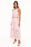 Isabelle Maxi Skirt Set Pink