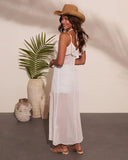 Sun Meadow Ruffle Chiffon Maxi Top