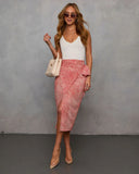 Ayra Printed Midi Skirt