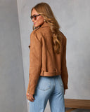 Kianna Suede Moto Jacket