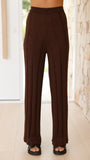 Bayu Knit Pants Brown