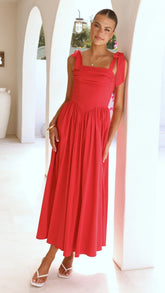 Haisley Maxi Dress Red