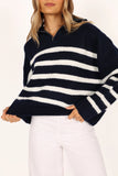 Miranda Knit Sweater Navy
