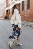 Cheryl Fringe Cardigan Sweater Ivory