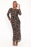 Joran Midi Dress Fired Bloom
