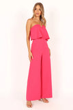 Sonny Strapless Jumpsuit Hot Pink