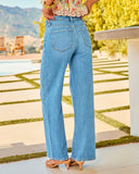 Selia Stretch High Rise Straight Leg Jeans