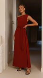 Gemma Maxi Dress Burgundy