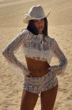 Purest Bliss Long Sleeve Top White