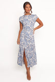 Lisbeth Midi Dress Blue Floral