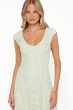 Mapleton Maxi Dress Sage Green Lace