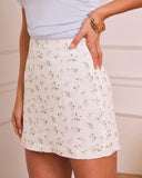 Breezy Meadow Floral Mini Skirt