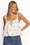 Noemie Top White Green