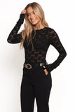 Evora Lace Top Black