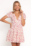 Clementine Mini Dress Cream Floral