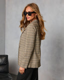 Spiced Muse Plaid Blazer