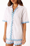 Harry Shirt White Blue