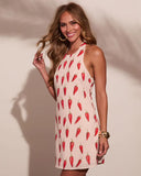 Darling Heat Novelty Chili Pepper Halter Neck Mini Dress