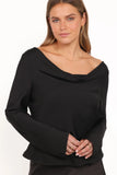 Vinita Long Sleeve Top Black