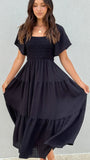 Lainey Midi Dress Black