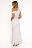 Evelon Off Shoulder Maxi Dress White