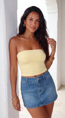 Arlie Tube Top Light Yellow