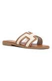 Sophia Canvas Sandals Tan Natural