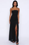 Stop The Show Strapless Maxi Dress Black