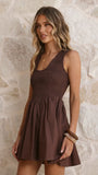 Amira Mini Dress Chocolate