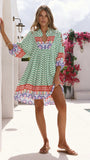 Boheme Mini Dress Ziggy Print