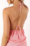 Lueva Halterneck Mini Dress Pink