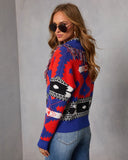 Drifted Delights Fringe Fair Isle Cardigan