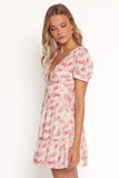 Clementine Mini Dress Cream Floral