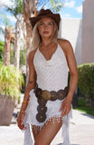 Lets Roll Mini Dress Off White
